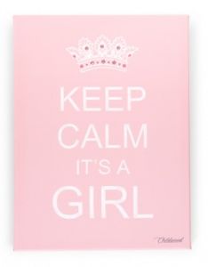 Obrazek Keep Calm Boy różowy 30x40cm